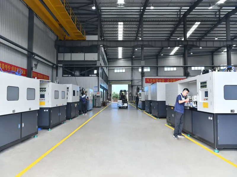 ISBM machine factory producing PET bottles for regulated antibacterial hand wash products