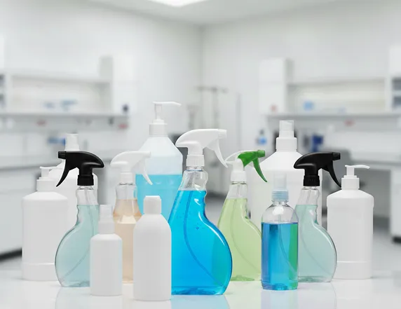 Furniture polish and conditioning oil PET bottle range from ISBM production