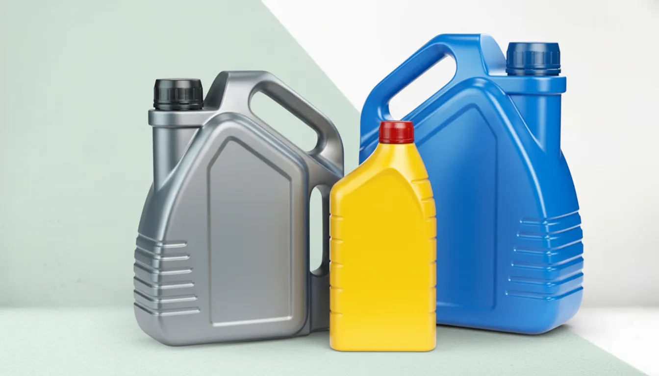 Automotive fluid bottle range produced by ISBM for Australian market