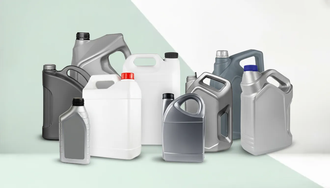 Chemical resistant plastic bottles for power steering hydraulic fluid from ISBM manufacturing