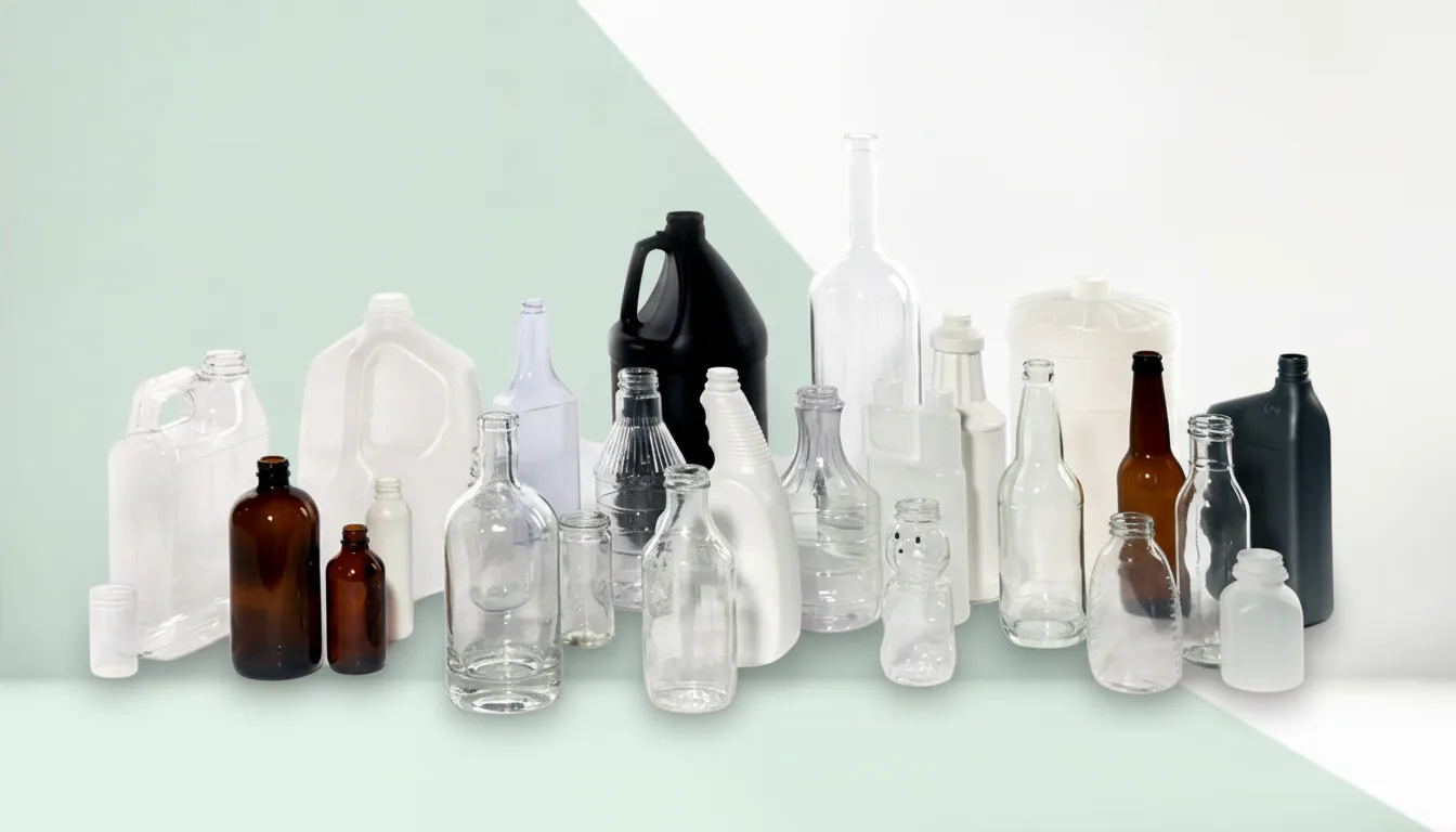 Automotive motor oil and coolant bottles with precision neck finishes