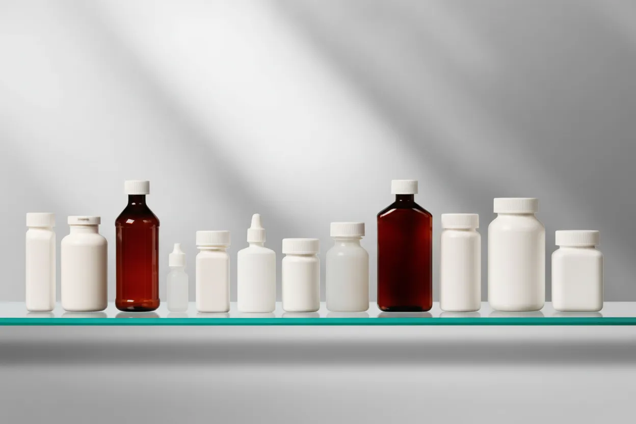 Children's medicine bottle age-specific design infant toddler school-age ISBM