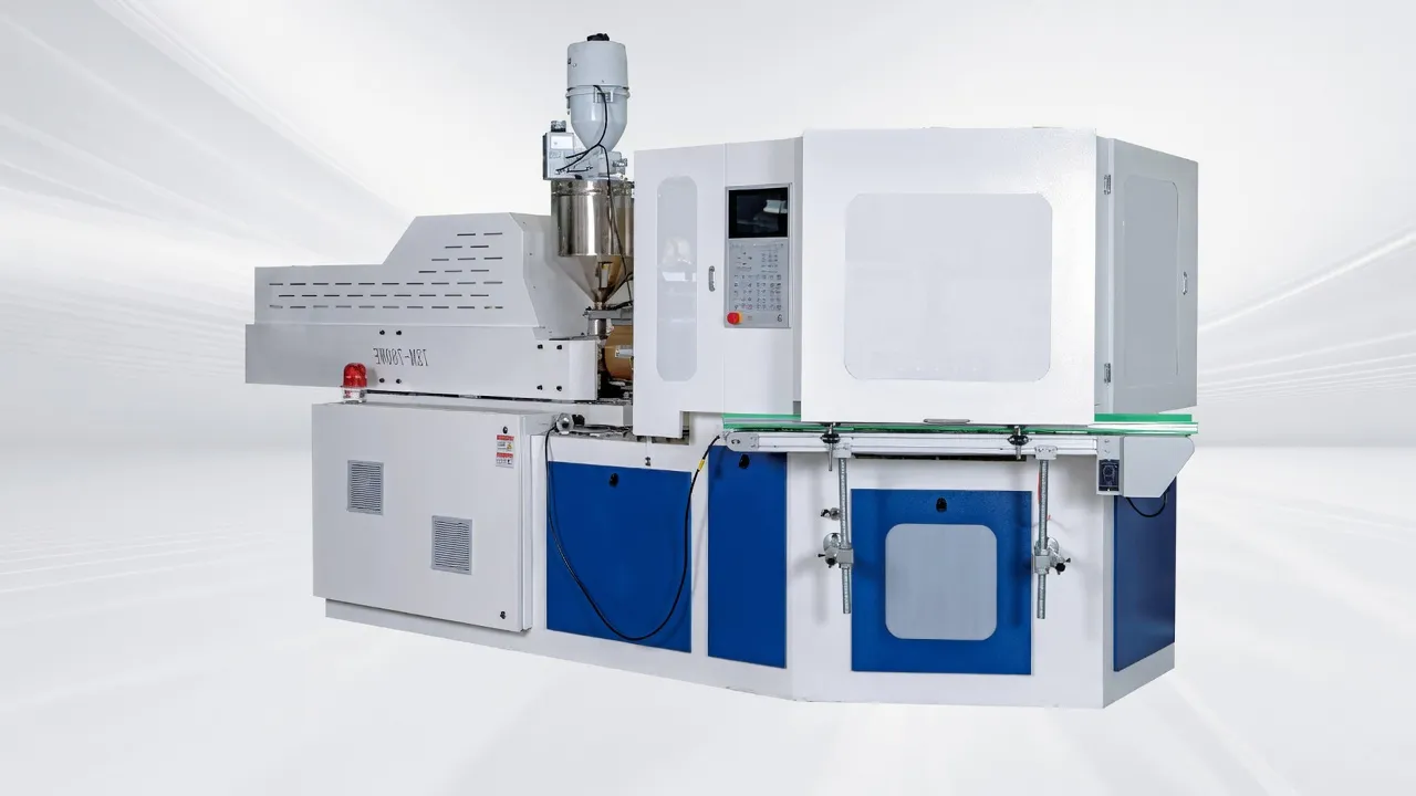 ZQ40 injection blow molding machine installed in production facility